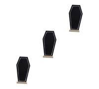 Uonlytech 3 Pièces Mini Tableau Décoratif Forme de Tombeau avec Support Ardoise Verticale pour Décoration de Maison Bar et Événements