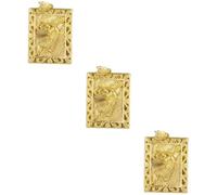 Uonlytech 3 Pièces Pendentif breloque collier tigre pendentif tigre exquis accrocher un petit métier de tigre décor vintage décor de tigre pendentif tigre de style chinois laiton