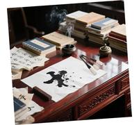 Uonlytech 3 Pièces Pinceaux de Calligraphie Chinoise Grands Pinceaux Poils de Chèvre pour Dessin et Peinture Manche Ergonomique Grand Grip pour Débutants et Artistes Avancés