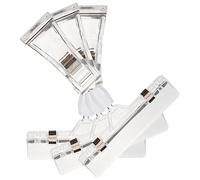 Uonlytech 3 pièces Porte Étiquette Transparent à Clip Double Clips Universels pour Affichage de Prix et Signalétique Magasin