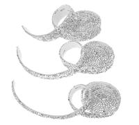 Uonlytech 3 rouleaux Ruban Strass Autocollant Brillant DIY Décoration Cadeaux Cadres Téléphones Tasses Bande Scintillante pour Loisirs Créatifs