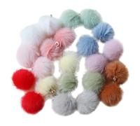 Uonlytech 30 pièces Breloques Boucles Oreilles Pendentifs Pompons Laine Colorés Multicolores DIY Accessoires Décoratifs Résistants pour Bijoux Artisanaux