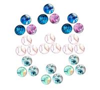 Uonlytech 30 Pièces Épingles Décoratives Verre Cristal pour Tableau Liège et Tissu Réutilisables Légères pour Photos Notes et Cartes Accessoires de Bureau et Étude