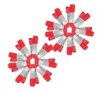 Uonlytech 30 pièces Pinces à Ressort Métal Pince Crocodile Multifonction Acier pour Bricolage Camping Menuiserie et Fixation Tissus