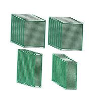 Uonlytech 30pièces Kit De Cartes PCB Doubles Faces pour Bricolage Et Platines Expérimentation avec Pré-étamés Adapté à Tous Les Projets