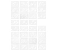 Uonlytech 32 Feuilles Gabarit de Dessin Lettres Chiffres Symboles Pet
