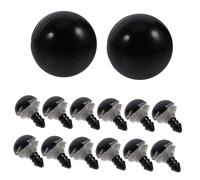 Uonlytech 320 Pièces Eye avec Anneau De Coussin Yeux pour Animaux Au Crochet Yeux pour L'artisanat Yeux De Sécurité pour Chat Yeux De Poupée Bricolage Yeux Écarquillés Black Plastique