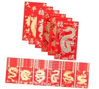 Uonlytech 36 Pièces Paper Envelopes For Lunar Year Dragon Year Thickened Luck Money Bags For Spring Festival Weddings Large