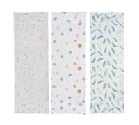 Uonlytech 3pièces Housse De Multifonction Pour Réfrigérateur Et Machine à Laver Avec Poches De Rangement De Design Étoile Plume Petite Marguerite Anti-poussière Et Étanche Pour