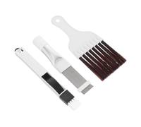 Uonlytech 3Pièces Lot de Brosses Acier Inoxydable pour Climatiseur Outil de Nettoyage des Ailettes et Serpentin de Condenseur Peigne à Ailettes pour Radiateur Pratique de Nettoyage