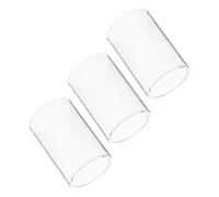 Uonlytech 3pièces Pot à Crayons Transparent et Organisateur de Pinceaux de Maquillage Port Crayon Multifonctionnel pour Bureau et École Rangement de Stylos et Marque-pages