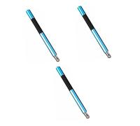 Uonlytech 3pièces Stylet Capacitif Disc Et Embout Fibre pour Écrans Tactiles Stylus Stylé Et Précis pour Tablettes Et Smartphones Couleur Bleu