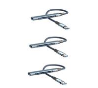 Uonlytech 3pièces USB Hub Ports USB Adaptateur De Données pour Ordinateur Portable Pratique Et Portable pour Clavier Souris Webcam Imprimante Et Autres Dispositifs