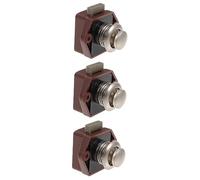 Uonlytech 3pièces Verrou à Bouton Poussoir Pour Armoire Serrure Pratique Pour Camping- -home Système De Verrouillage Installation Facile Et Design Minimaliste