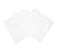 Uonlytech 4 Feuilles Pochoirs Mandala Diy Réutilisables Modèles Points Décoratifs pour Peinture Murale Scrapbooking et Art Créatif Outils Compacts sans Odeur Faciles à Nettoyer