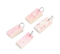 Uonlytech 4 Pièces Bloc Notes Créatif de Mémos Portables à Motif pour École et Bureau Cartes Index avec Anneau de