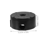 Uonlytech 4 pièces Boîte de Jonction Plastique pour Caméra de Sécurité Support Mural et Plafond Organiseur de Câbles Dissimulé Montage Robuste pour CCTV Intérieur et Extérieur