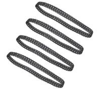 Uonlytech 4 Pièces Chenilles en Caoutchouc pour Char Télécommandé Remplacement Solide Adhérence Optimale Compatible Modèles DIY Accessoires pour Robot Pièces de Chenilles pour Chars