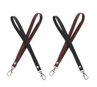 Uonlytech 4 Pièces Dragonne Cuir pour Poignet Sangle Remplaçable pour Portefeuille et Sac à Main avec Anneaux Compatible Usage Quotidien et Voyage