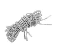 Uonlytech 4 Pièces Lacets à Scintillants pour Chaussures et Sweats à Capuche Blancs Décoration pour Sneakers et Tenues Casual