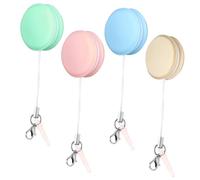 Uonlytech 4 pièces Lingettes Nettoyantes Macaron pour Écran Téléphone Portable avec Brosse Microfibre Double Face et Porte Clés Outil Compact pour Smartphone Tablette Couleur Aléatoire