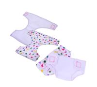 Uonlytech 4 Pièces Lot de Couches Réutilisables pour Poupées Accessoires pour Maison De Poupée Culottes De Incluses pour Jeux Imitation