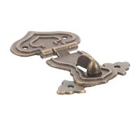 Uonlytech 4 pièces Lot de Loquets de Boîte Vintage Alliage Serrure Décorative pour Petites Boîtes Coffrets Bijoux Loquet de Trappe Installation Facile et Résistante Rouille