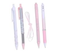 Uonlytech 4 pièces Lot de Stylos Gel Noir Rétractables avec Ruban Élégant Encre à Séchage Rapide pour Écriture Fine Prise de Notes et Journaling Ensemble Papeterie Scolaire