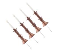 Uonlytech 4 Pièces Lustre Modèle Micro Lampe Daménagement Paysager Accessoires à Léchelle 1/12 Bougeoir Chandelier Stand De Chandelier De Maison De Poupée Maquette Abdos Éclairage Miniature