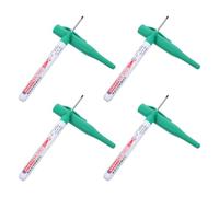 Uonlytech 4 Pièces Marqueur à Pointe Longue Vert, Séchage Rapide | Plastique, Structure Rechargeable, Encre Résistante à L'eau Intempéries, Atelier et Menuiserie