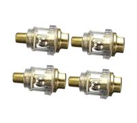 Uonlytech 4 Pièces Mini Lubrificateur Automatique pour Compresseur Air Graisseur Pneumatique Étanche pour Entretien Outils Pneumatiques et Facile à Installer