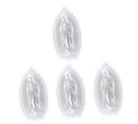 Uonlytech 4 Pièces Moule Silicone Angel pour Pendentif Clé Moule Diy pour Décoration Époxy Facile à Utiliser Réutilisable