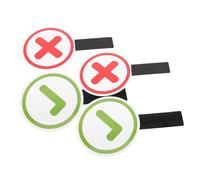 Uonlytech 4 Pièces Paddles Réponse pour Enseignant et Élèves Double Face Oui Non Signal de Vote pour Activités Classe et Jeux Maternelle
