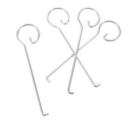 Uonlytech 4 Pièces Pale de Pétrissage pour Machine, Métal Argenté Poli | Résiste à Rouille, Solide, Insertion et Retrait Faciles, Compatibilité Précise pour Machine