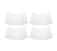 Uonlytech 4 Pièces Panneau D'affichage Pliable en Papier Ondulé Solide Blanc pour Présentation Professionnelle, pour Foires Scientifiques et Salons Commerciaux