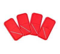 Uonlytech 4 Pièces Patch Auto-agrippant Rouge Groupe Sanguin Positif en PVC | Décoration Légère à Haute Visibilité, pour Pochettes, Camping et Exploration en Pleine Nature