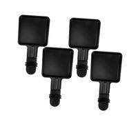 Uonlytech 4 pièces Poêles à Raclette Carrées Acier Inoxydable Plaques de Cuisson Miniatures pour Fondue Au Fromage Chauffe-fromage pour Barbecue Électrique Poêles de Cuisson Polyvalentes et