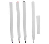 Uonlytech 4 pièces Stylo de Positionnement Tatouage Temporaire Couleurs Blanc Noir Rouge pour Corps Peinture Facile et Précise Marqueur Indélébile à Pointe Fine pour Art Corporel DIY