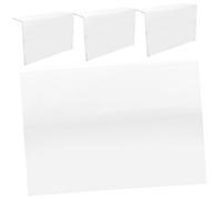 Uonlytech 4 Pièces Support Porte Étiquette Transparent Pet Lot de Présentoir de Prix Antidérapant pour Étagères Affichage Polyvalent pour Magasins Restaurants et Bureaux
