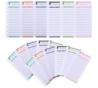 Uonlytech 40 Cartes de Consommation en Papier Offset Double, 6 Couleurs Différentes, pour Organiser les Finances, Pratique pour Planner Journal ou Portefeuille, Pack de 40 Couleur Aléatoire