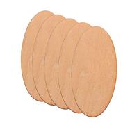Uonlytech 40 pièces Oval Wooden Slices Eco Friendly DIY Craft Cutouts For Painting And Decoration Blank Lightweight Wood Pieces For Art Projects