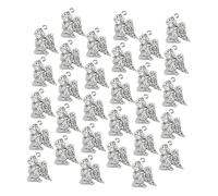Uonlytech 40 pièces Pendentifs Ange Alliage Charms Fille Prière pour Création Bijoux DIY Collier Bracelet Porte-clés Finition Élégante et Légère Espoir