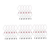 Uonlytech 40pièces Fils Électriques à Clips Câble Isolé avec pour Et Enseignement des Circuits Électriques Rouges Noirs