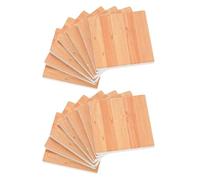 Uonlytech 45 Pièces Miniature Dollhouse Wood Floor Planks Basswood Flooring for DIY Model House Kitchen Bathroom Realistic Tiny Floorboards for Dollhouse Decoration
