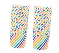 Uonlytech 48 pièces Caissettes Papier Cupcakes à Rayures Colorées Anti-huile Pour Muffins Petits Gâteaux Pâtisserie Jetables pour Fêtes Anniversaires Mariage