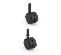 Uonlytech 4ensembles Roulettes Universelles De Meuble Avec Frein Pour Lit Garçon Fille Ensemble De Roues Pivotantes Noir Avec Tige Insertion Pour Mobilier
