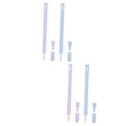 Uonlytech 4pièces Accessoires Silicone Forme De Tête De Chat pour Pencil Housse Compatible Ciel Bleu