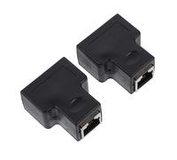 Uonlytech 4pièces Adaptateur De Câble Ethernet Splitter Réseau à Connecteur De Répartition pour à Deux Sorties