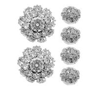 Uonlytech 4pièces Clips Décoratifs Pour Boutons Détachables Couvre-boutons Détachables Embellissements De Veste à Bijoux De à Décorations De Strass Clips De Strass
