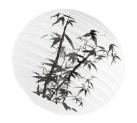 Uonlytech 4pièces Lanternes Papier à Motif Bambou Lanternes Décoratives Pliables pour Décorations Intérieures Et Extérieures